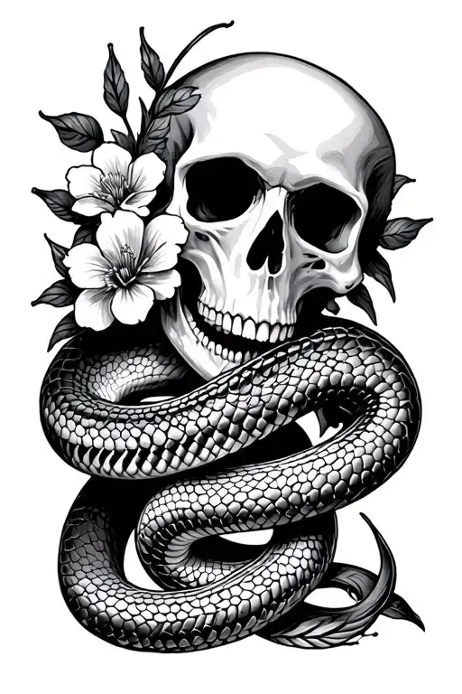 Skull Snake Flowers