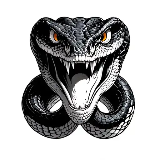 Snake Head From Front View