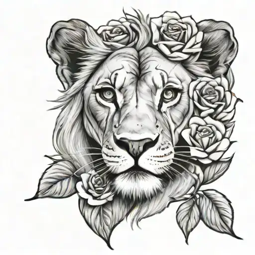 Nala Dans Le Roi Lion Avec Des Rose