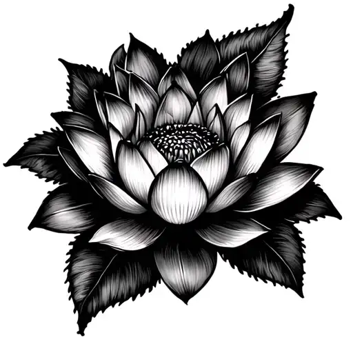 Lace And Lotus Flower