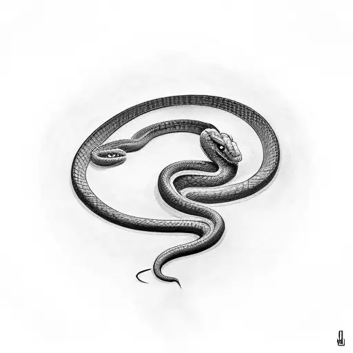 Snake And Olive Leaf