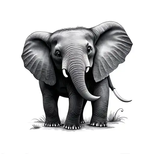 6 Baby Elephants Lily