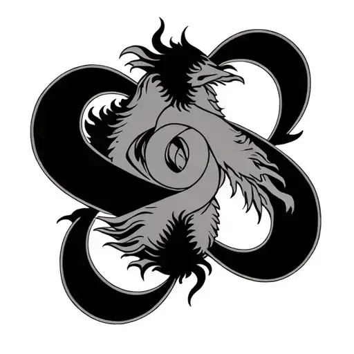 Combined Zodiac Signs Intertwined