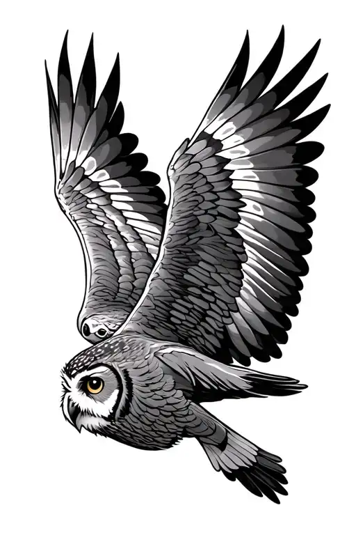 Owl Flying