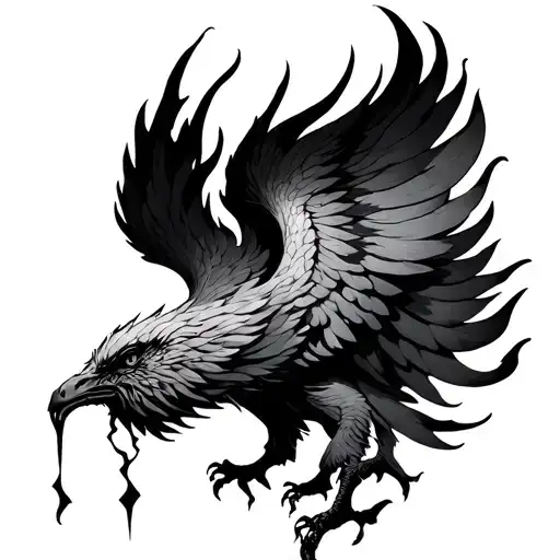 Phoenix With A Tear In The Flame Array Trasnmutation