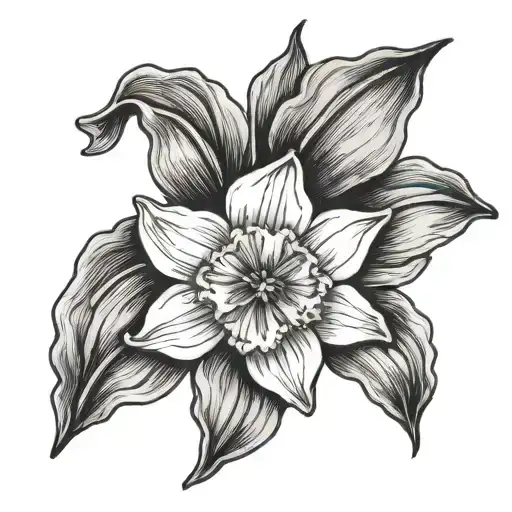 Daffodil With March Birth Stone