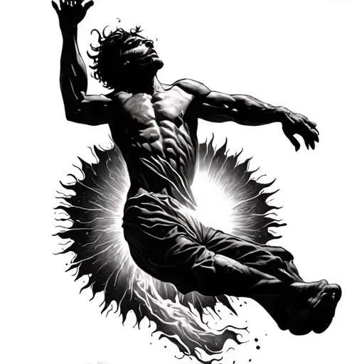 Falling Man From Touching Sun