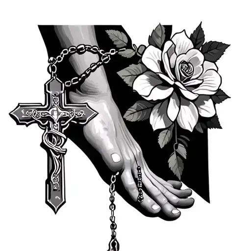 Rosary On The Foot