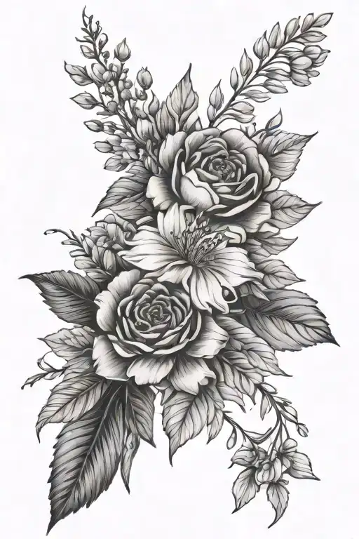 Birth Flower Bouquet