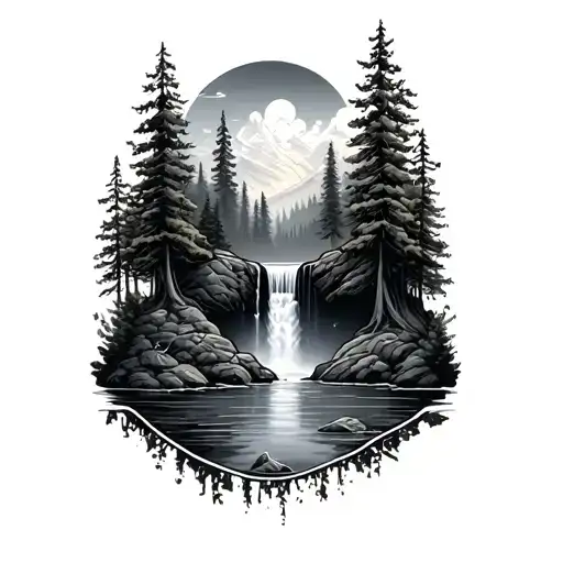 Waterfall In Forrest