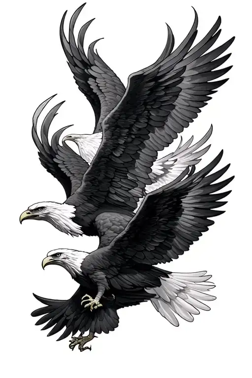 Multiple Angel Army Eagle