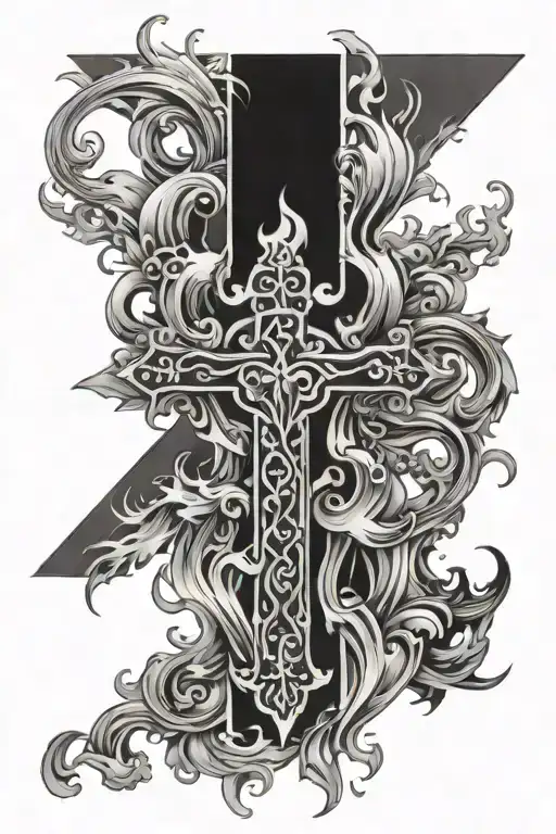 Fire Water Family Cross