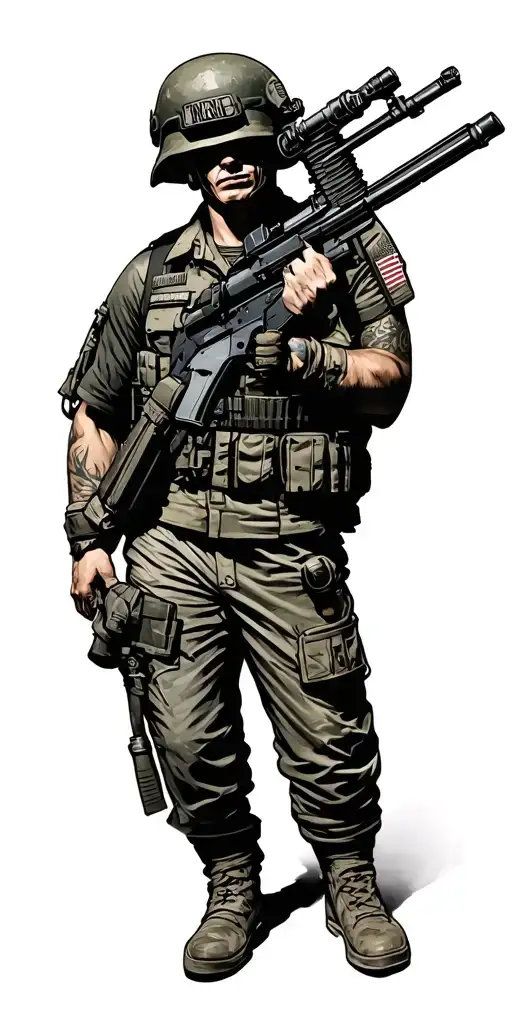 Military And Fallen Brother