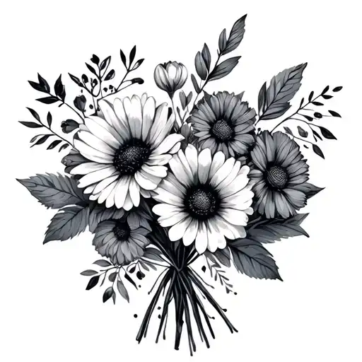 February And March Birth Flower Bouquet