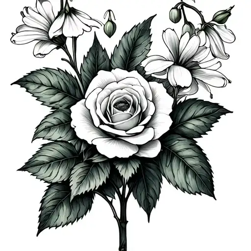 Marguerite Muguet Et Rose Growing