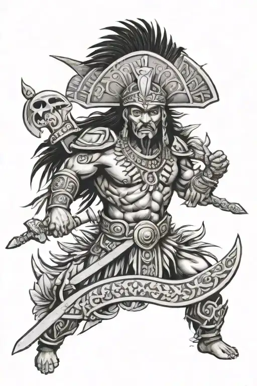 Tropical Puerto Rican Island Warrior