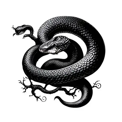 Snake Tree Intertwined