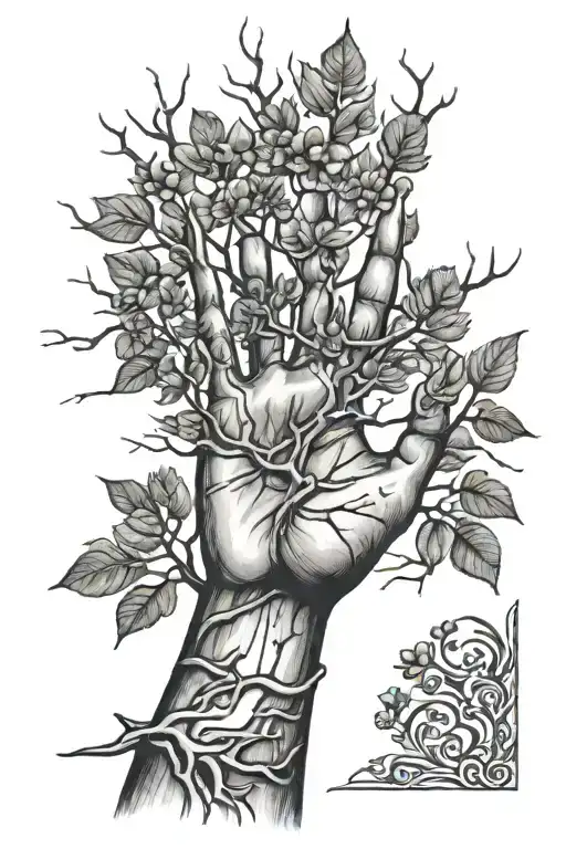 Hand Tree Branch