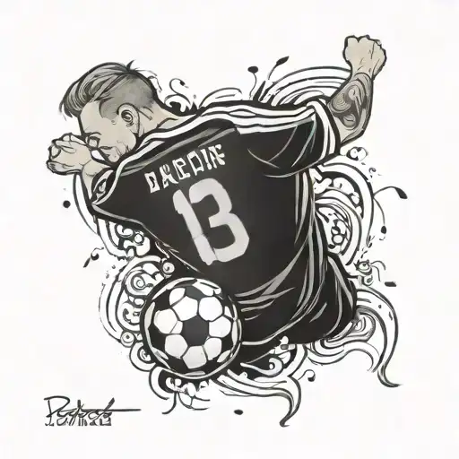 Soccer And Number 13