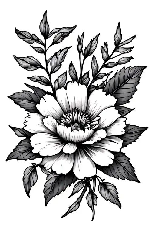 Birth Flower October With 10-28-1958