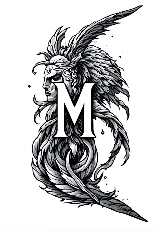 Aquarius And Letter M