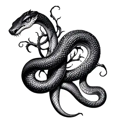 Vines With Wrap Snake