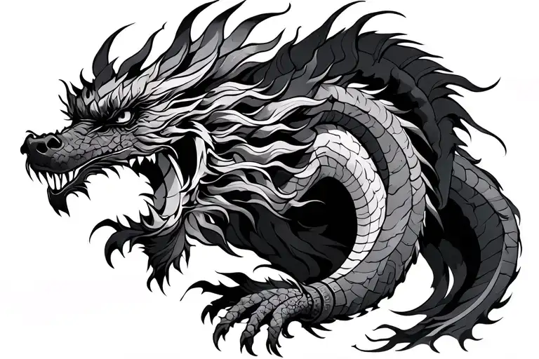 Poseidon Chinese Dragon Viking Warrior