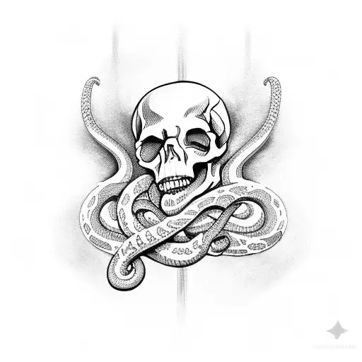 Skull Ans Snake