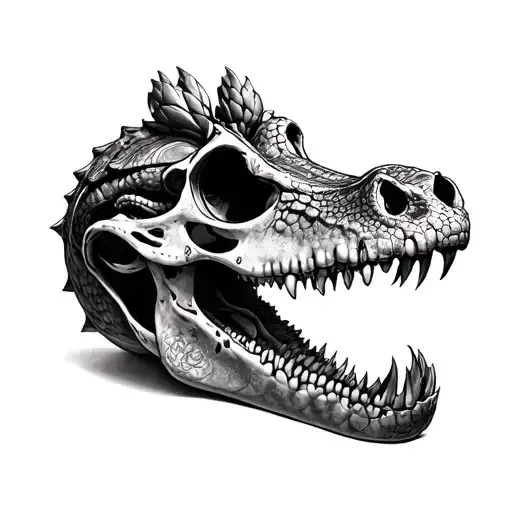 Thai Alligator Skull
