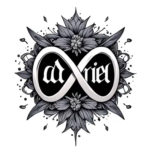 The Name Ariel And Infinity Symbol Surrounded