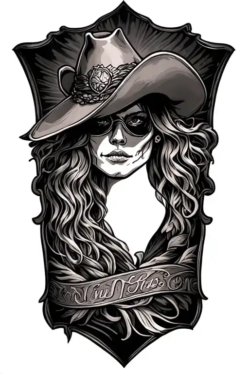 Western Tooled Leather Sleeve