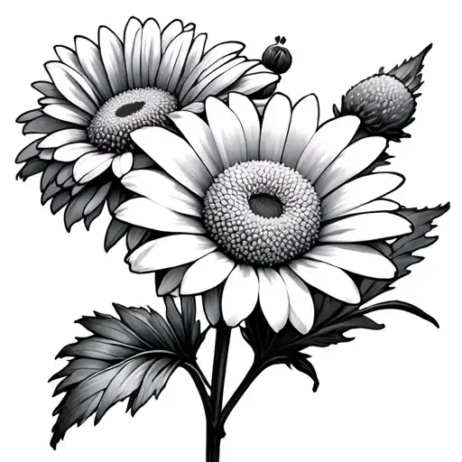 Daisy And Chrysanthemum