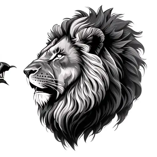 3 Male Lions Together