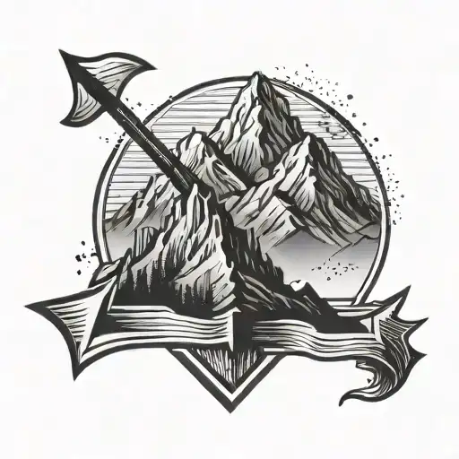 Mountain Peak Shaped Like A Arrow