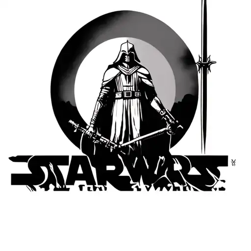 Norse Mythology With Star Wars Imperial Logo Surrounded