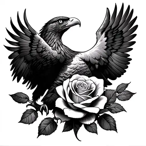 Eagle And Rose