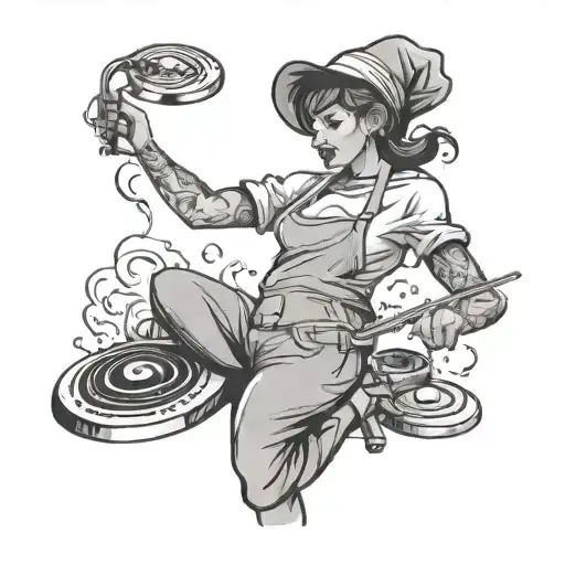 Cooking And Dancing To Music