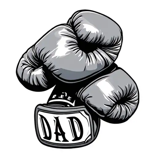 Boxing Gloves Rest In Peace Dad
