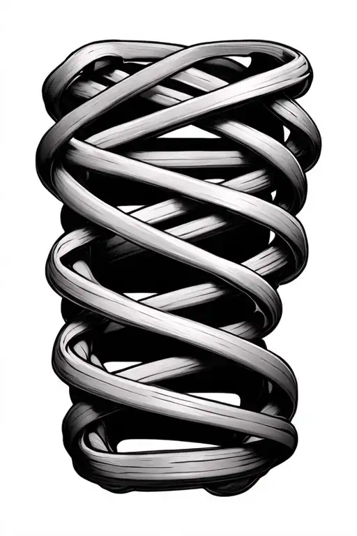 Dna Made Out Of Rubber Bands And Gum