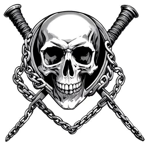 Mace On Chain And Skull