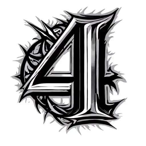 Roman Numeral 4 Tribal