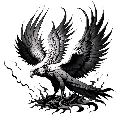 Phoenix Rising From The Ashes