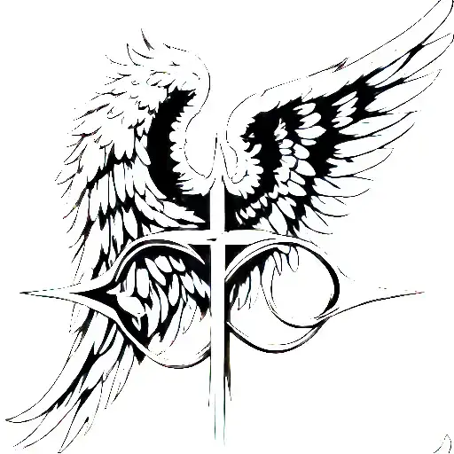 Angel Wings Cross And Infinity