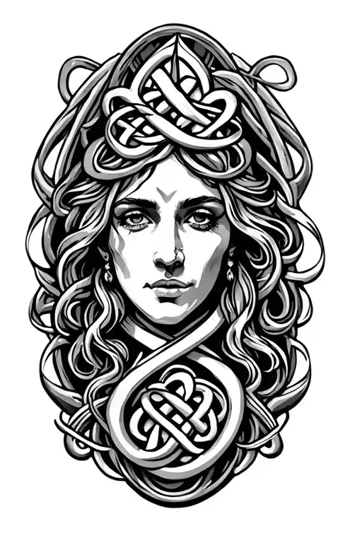 Irish Celtic Black Grey