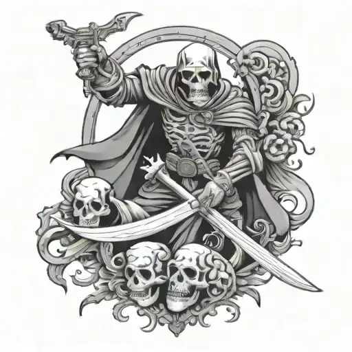 Marine Stabbing The Grim Reaper