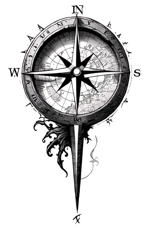 Compass And Map