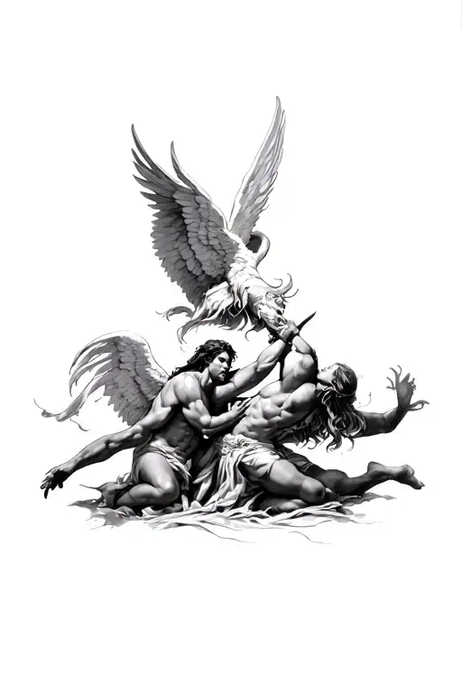 Angels Fighting Demons