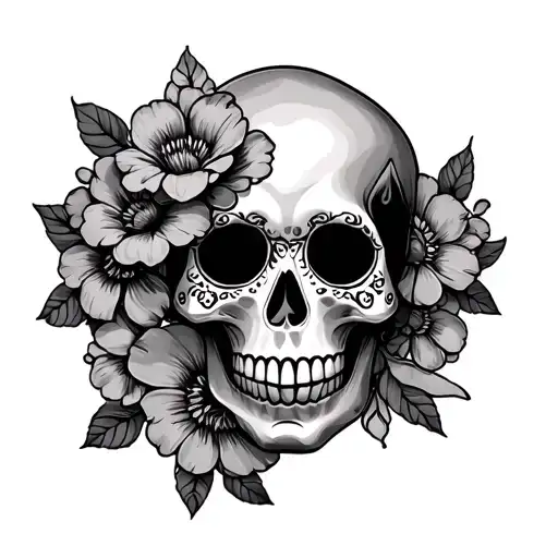 Sugar Skull Flowers Coming