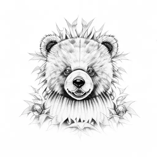 Teddy Bear Thistle Rainbow
