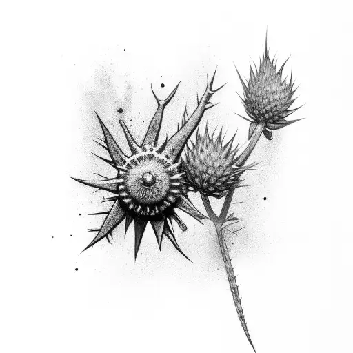 Rainbow Teddy Thistle